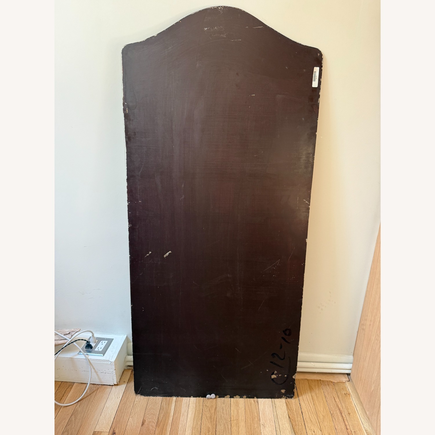 Vintage French Arched Floor Mirror | Foxed Glass - image-7