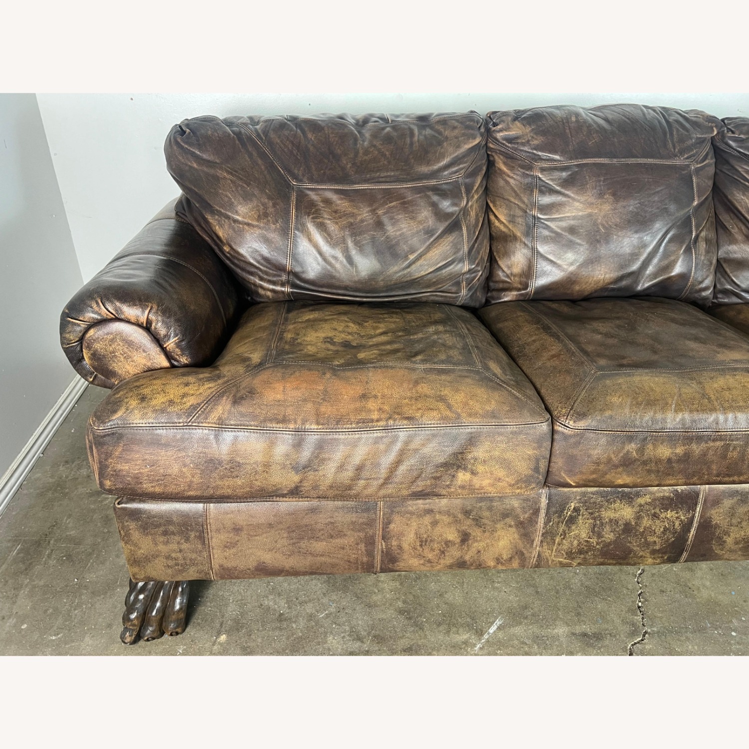 Vintage/Antique Finds Dark Brown 3+ Seater Sofa - image-3