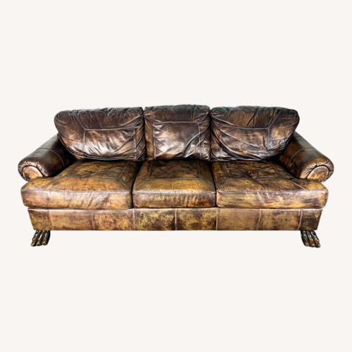 Used Vintage/Antique Finds Dark Brown 3+ Seater Sofa for sale on AptDeco