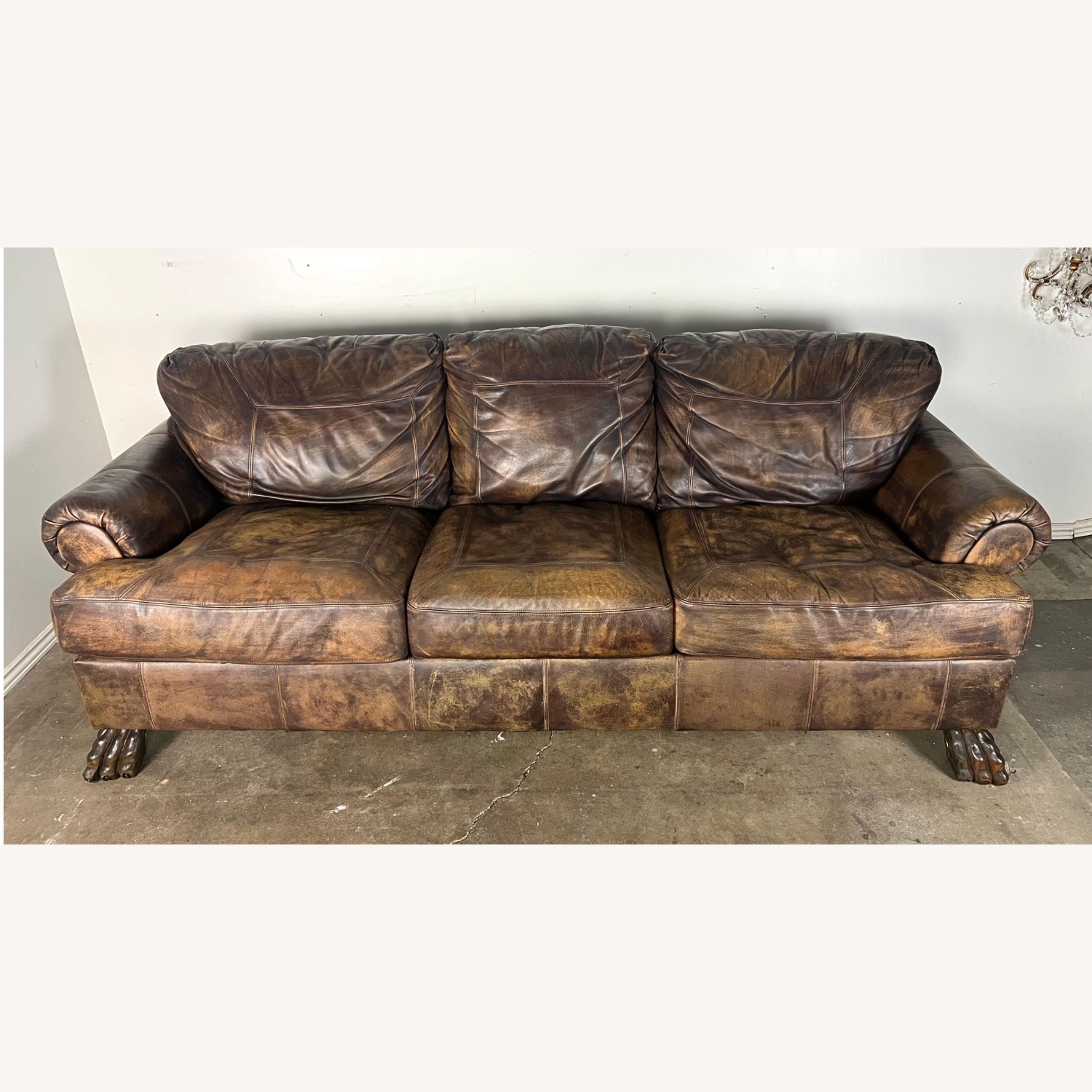 Vintage/Antique Finds Dark Brown 3+ Seater Sofa - image-1