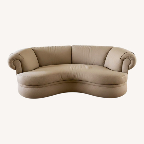Used Gold Fabric 2 Seater Sofa for sale on AptDeco