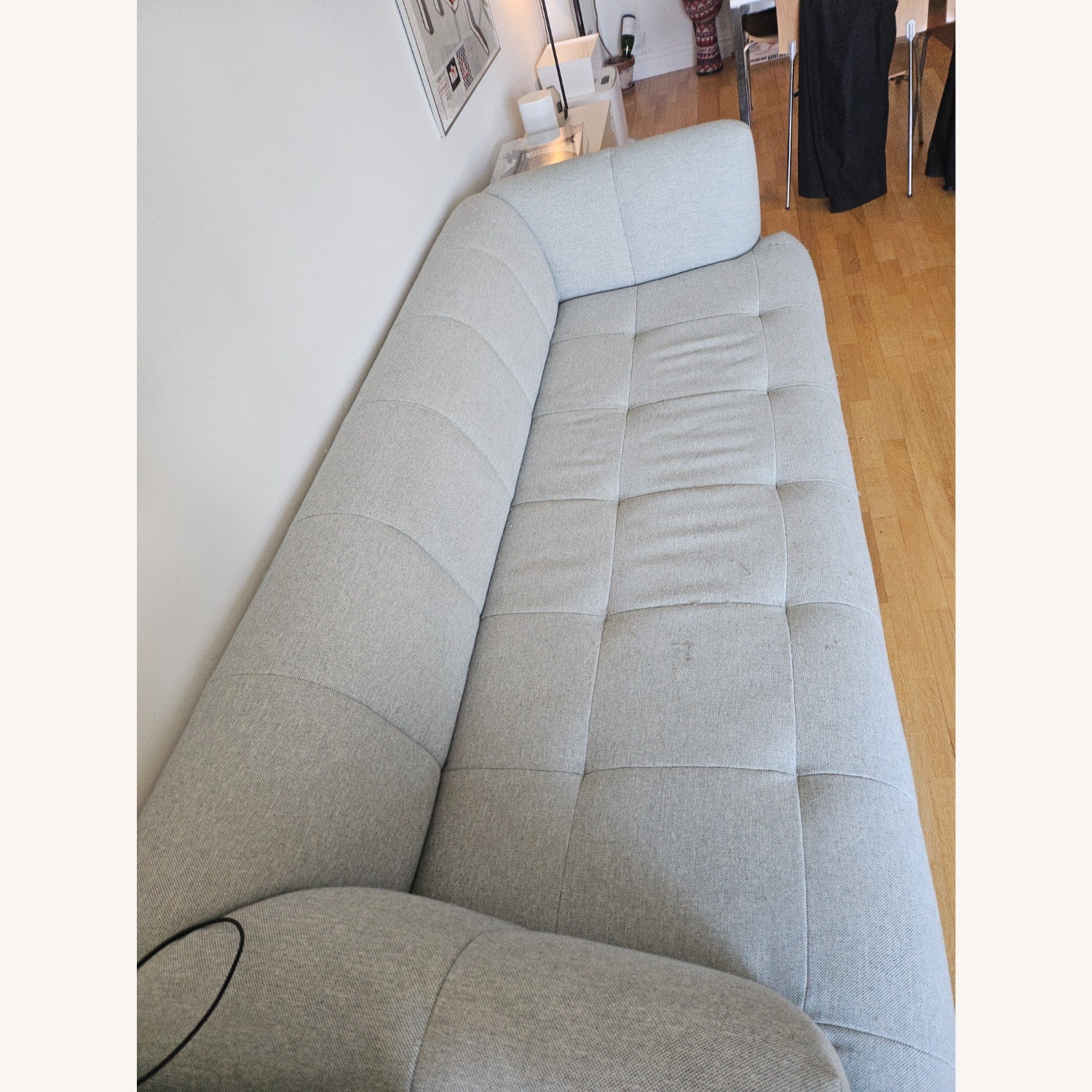Hay Quilton Light Gray Fabric 2.5 Seater Sofa - image-4