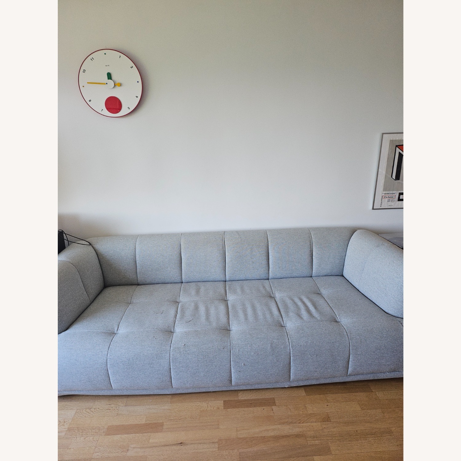 Hay Quilton Light Gray Fabric 2.5 Seater Sofa - image-1