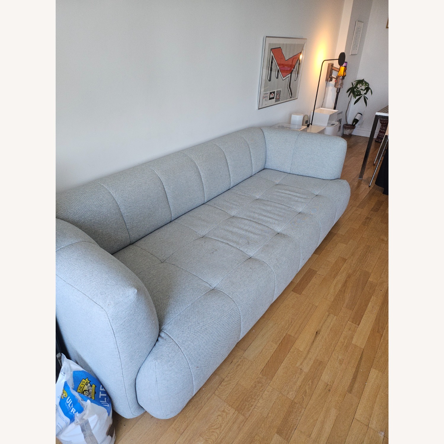 Hay Quilton Light Gray Fabric 2.5 Seater Sofa - image-3