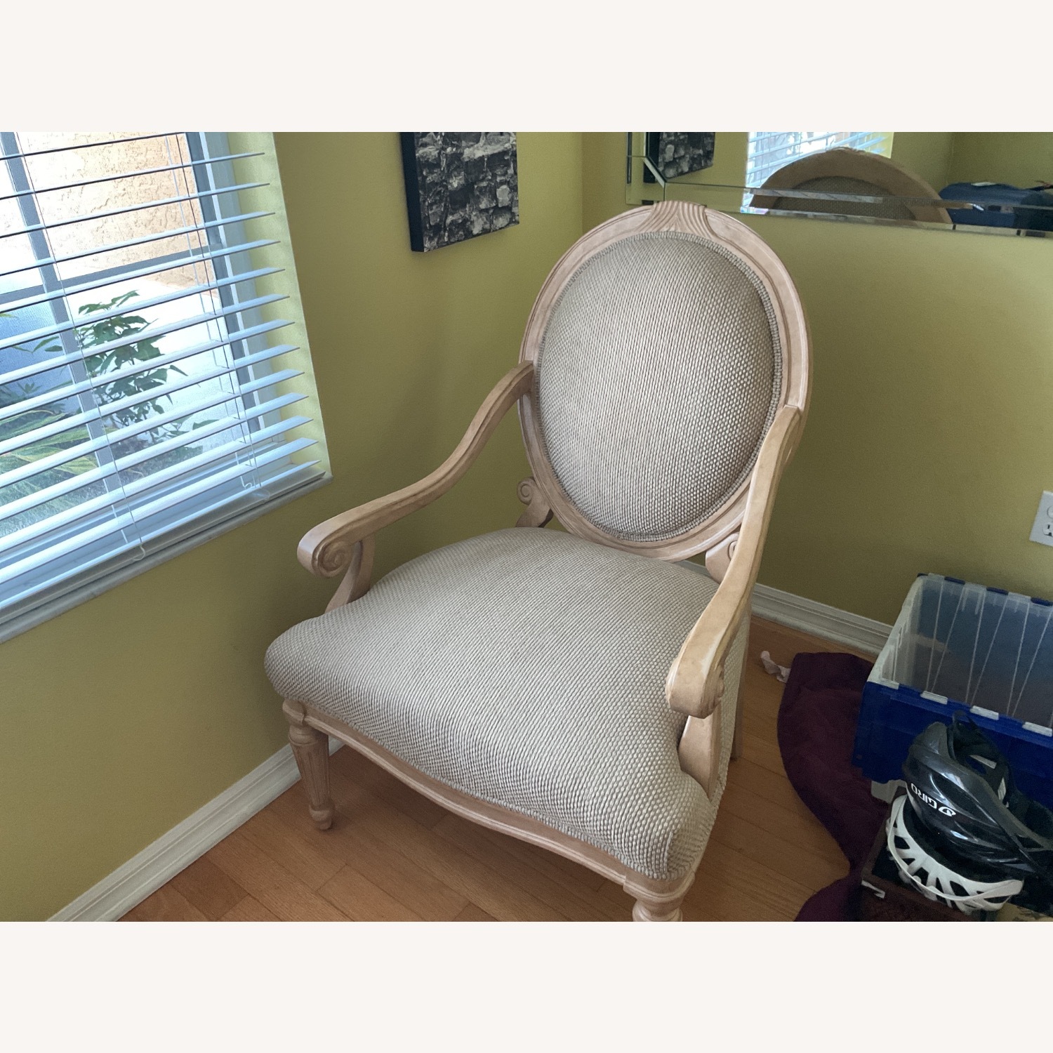 Gold Accent Chair - image-1