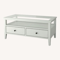 IKEA Idanäs White Wood Coffee Table