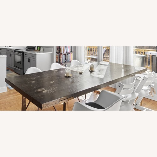Used T-Brace Rectangular Extension Dining Table for sale on AptDeco
