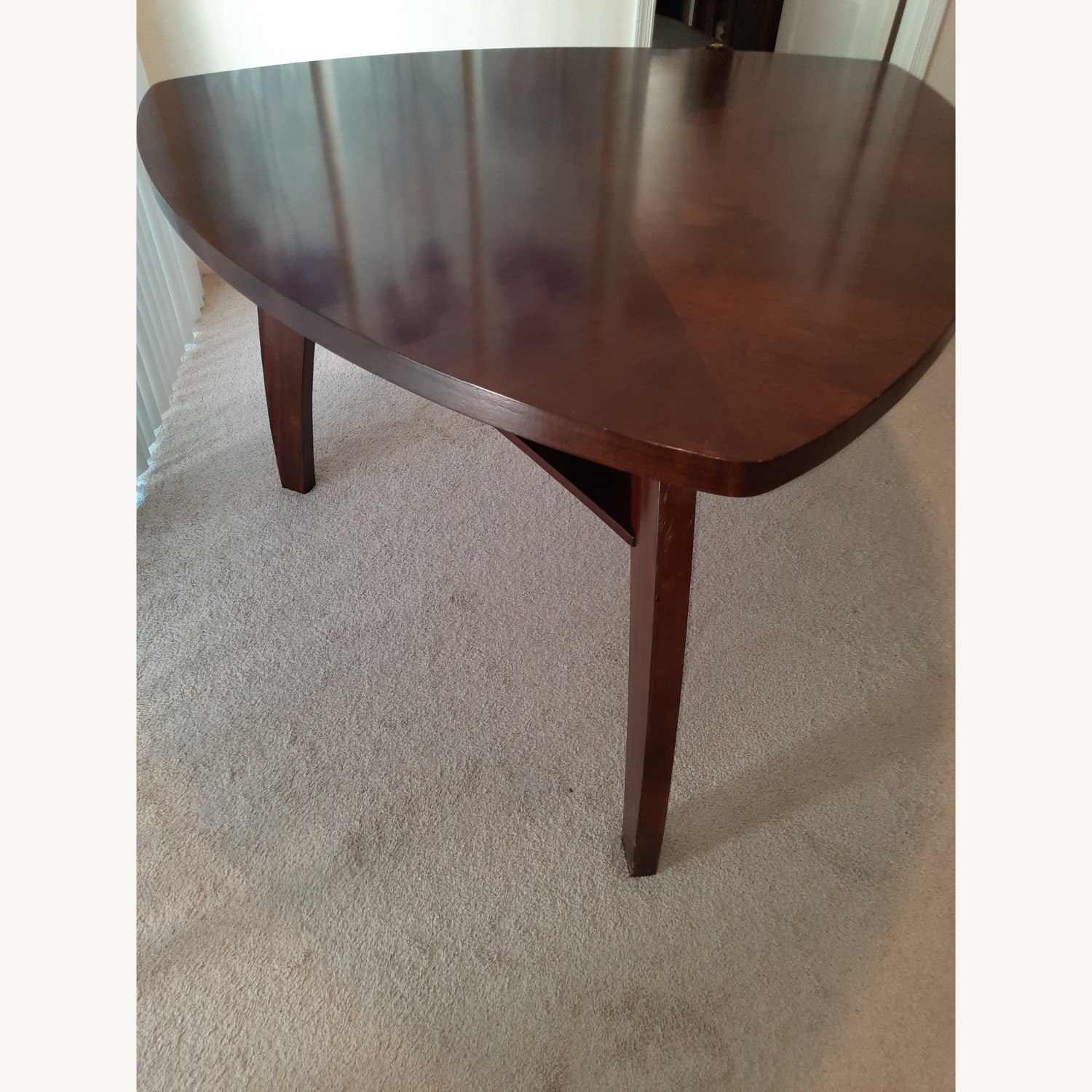 Dark Wood Counter Height Dining Table - image-6