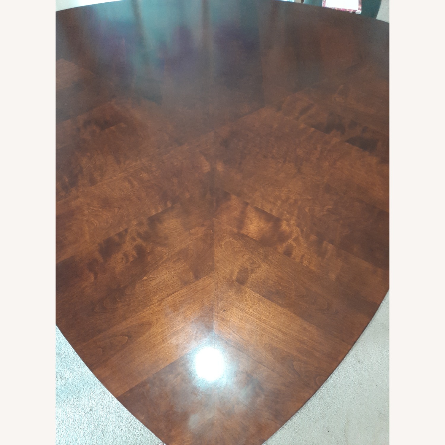Dark Wood Counter Height Dining Table - image-5