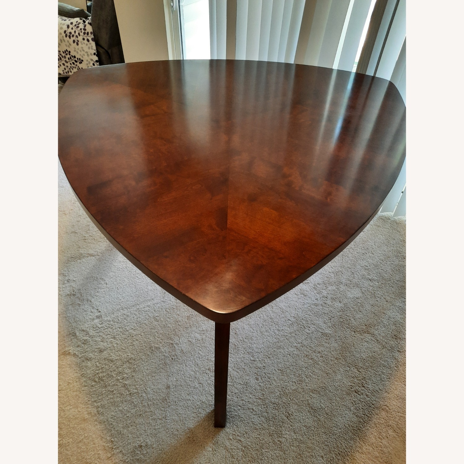 Dark Wood Counter Height Dining Table - image-4