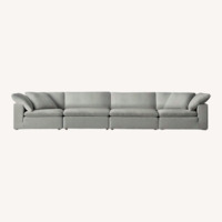 Restoration Hardware Light Gray 4-piece Seater Sofa