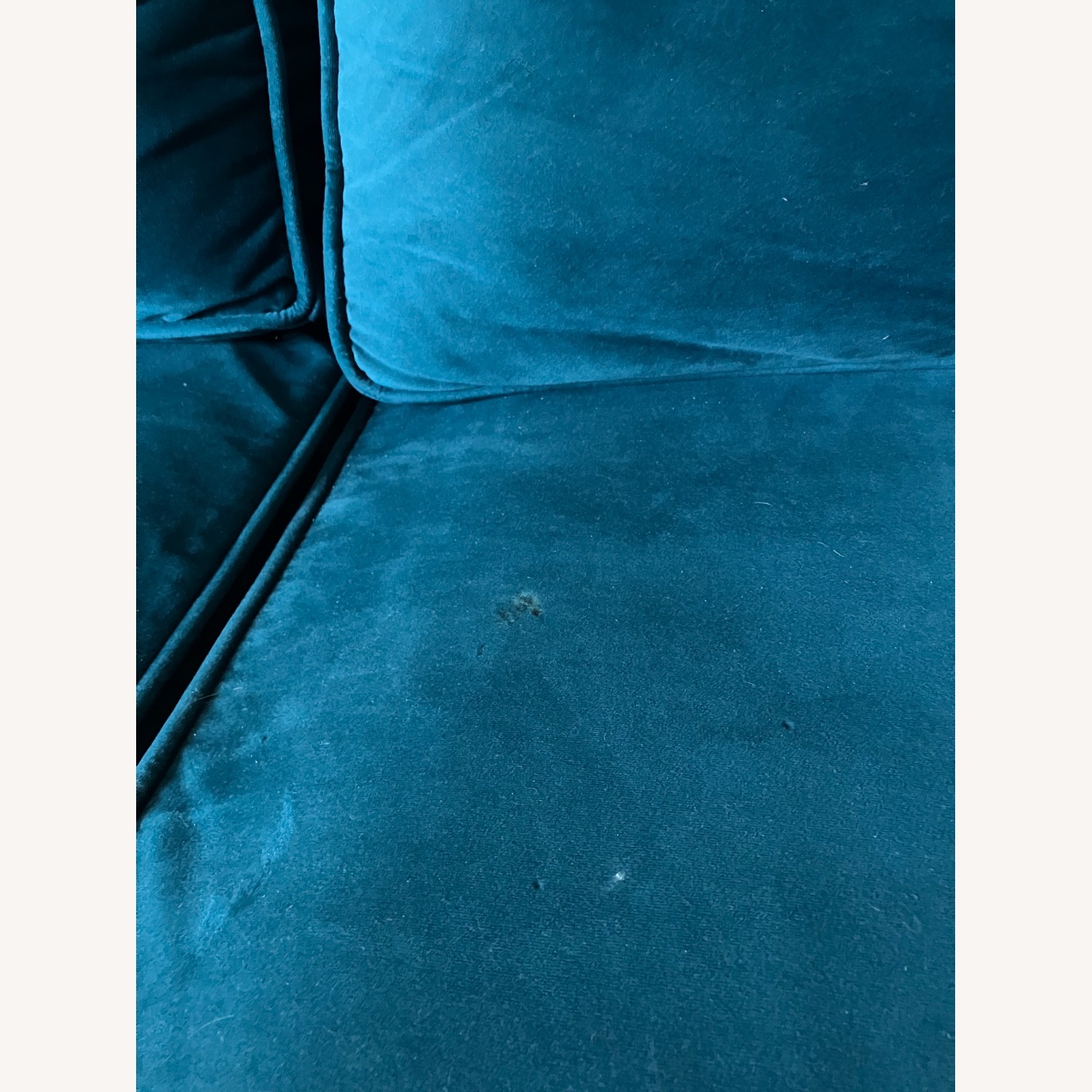 Joss & Main Ballesteros Blue Velvet 3+ Seater Sofa - image-4