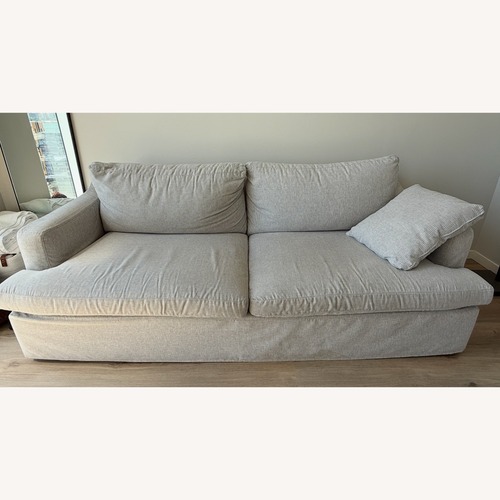 Used Light Gray Fabric 2 Seater Sofa for sale on AptDeco