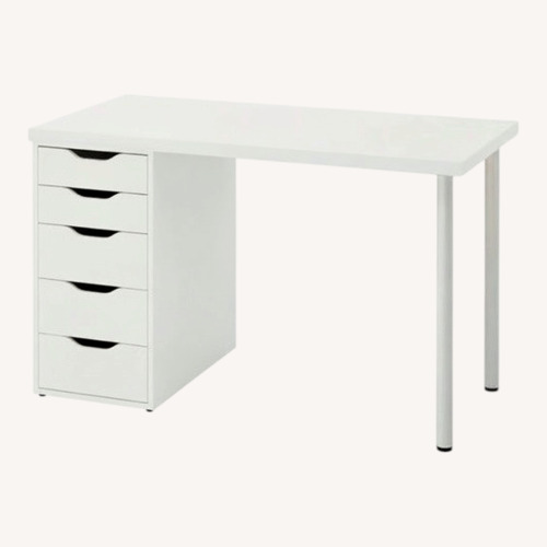 Used IKEA Alex+Lagkapten White Wood Desk for sale on AptDeco