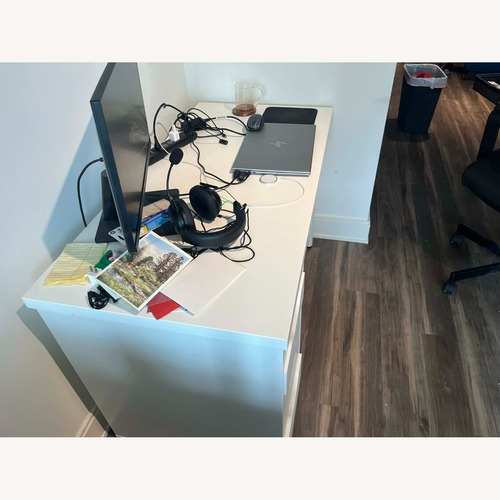Used IKEA Alex+Lagkapten White Wood Desk for sale on AptDeco