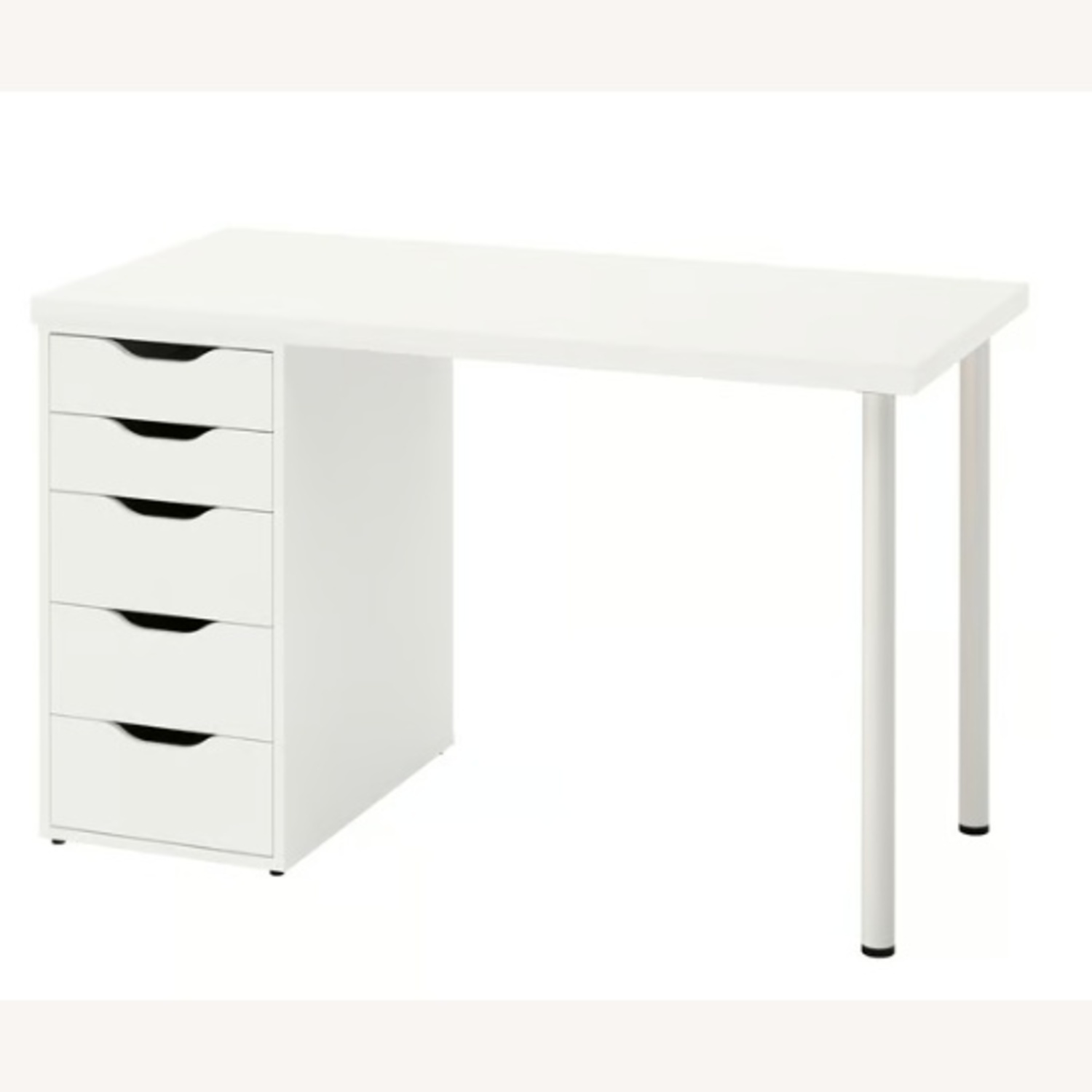 IKEA Alex+Lagkapten White Wood Desk - image-4