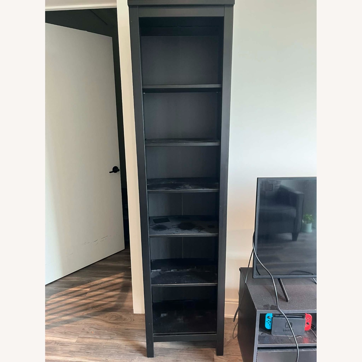 IKEA Hemnes Black Wood Bookcase - image-2