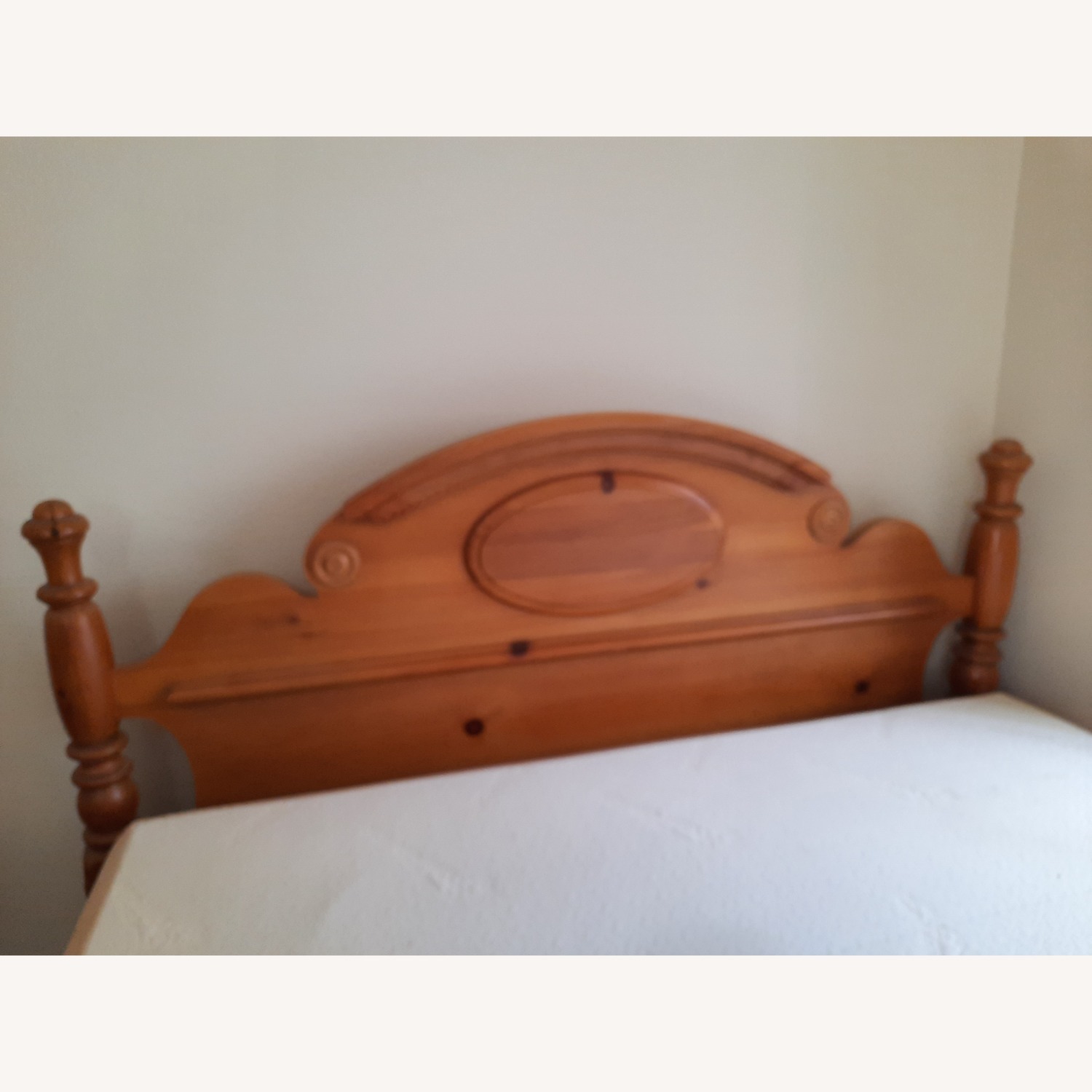 Solid Pine Wood Queen/Full Bed - image-3