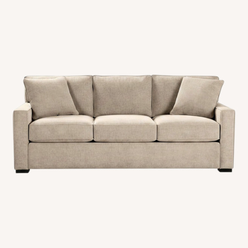 Used Macy's Radley Natural Microsuede Sleeper Sofa for sale on AptDeco