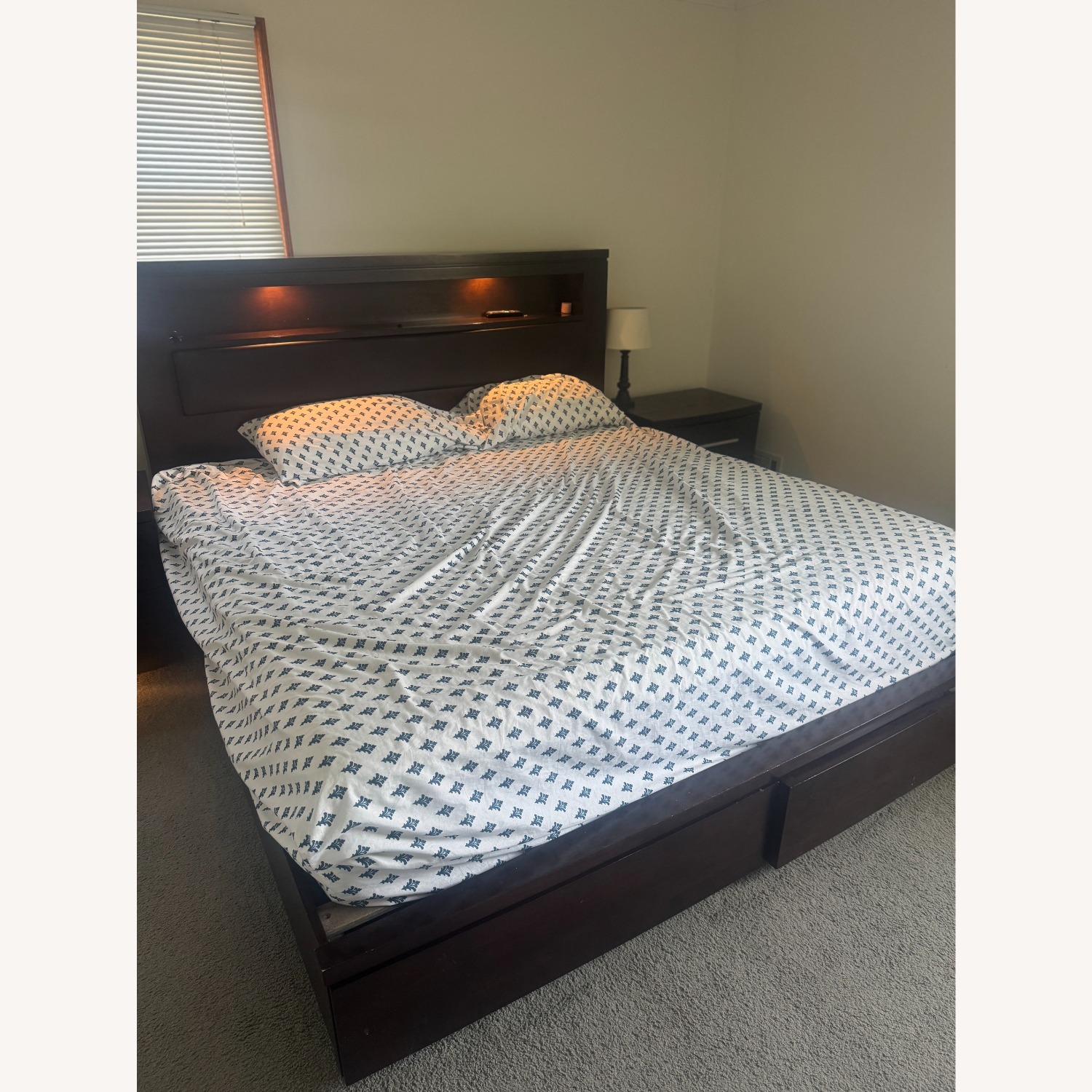 Wall Street King Size Bed With Storage - image-1