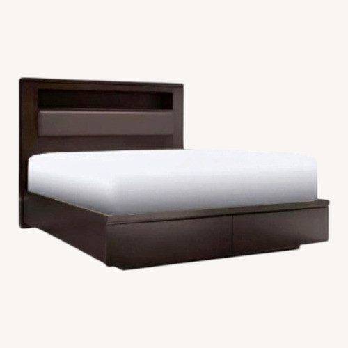 Used Wall Street King Size Bed With Storage for sale on AptDeco