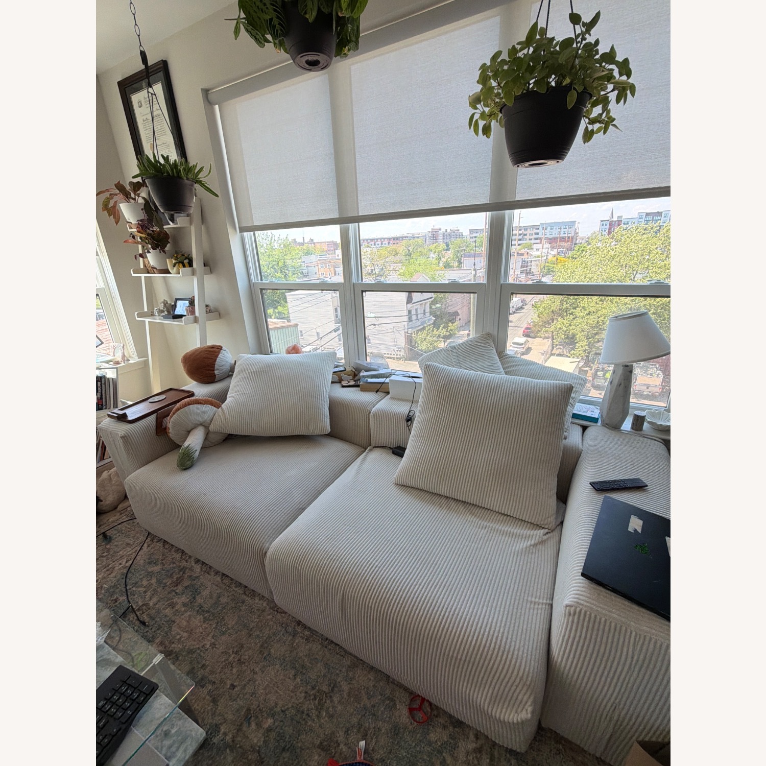 Wayfair Latitude Run Natural Fabric Sleeper Sofa - image-1