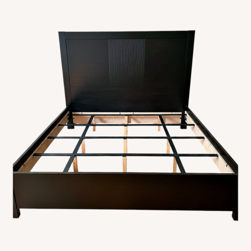 Used BoConcept Black Queen Bed for sale on AptDeco