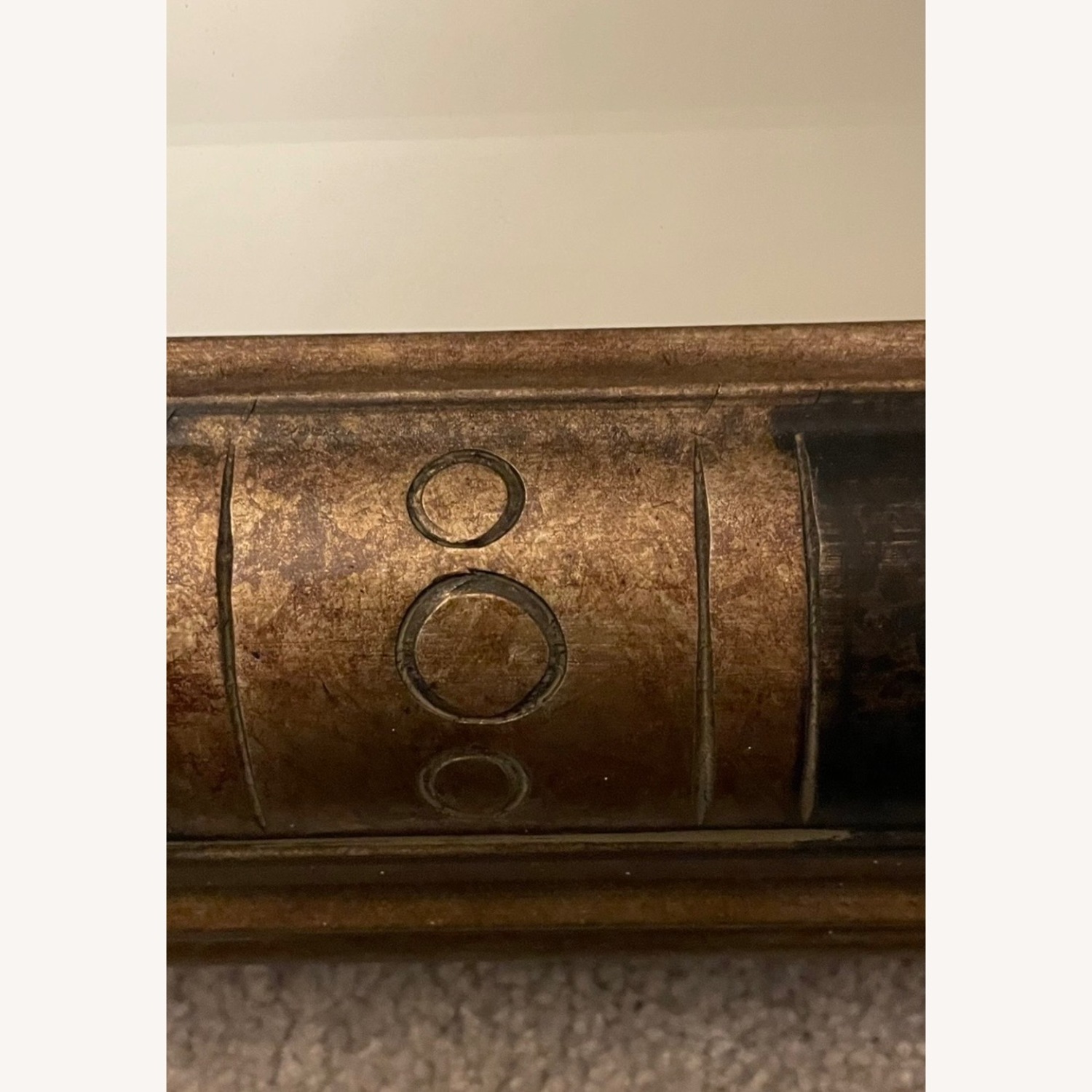 Vintage/Antique Gold/Black  Wood Wall Mirror - image-3