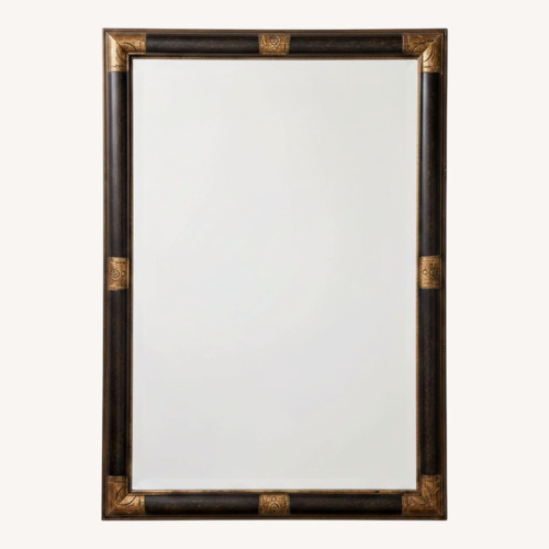 Used Vintage/Antique Gold/Black  Wood Wall Mirror for sale on AptDeco