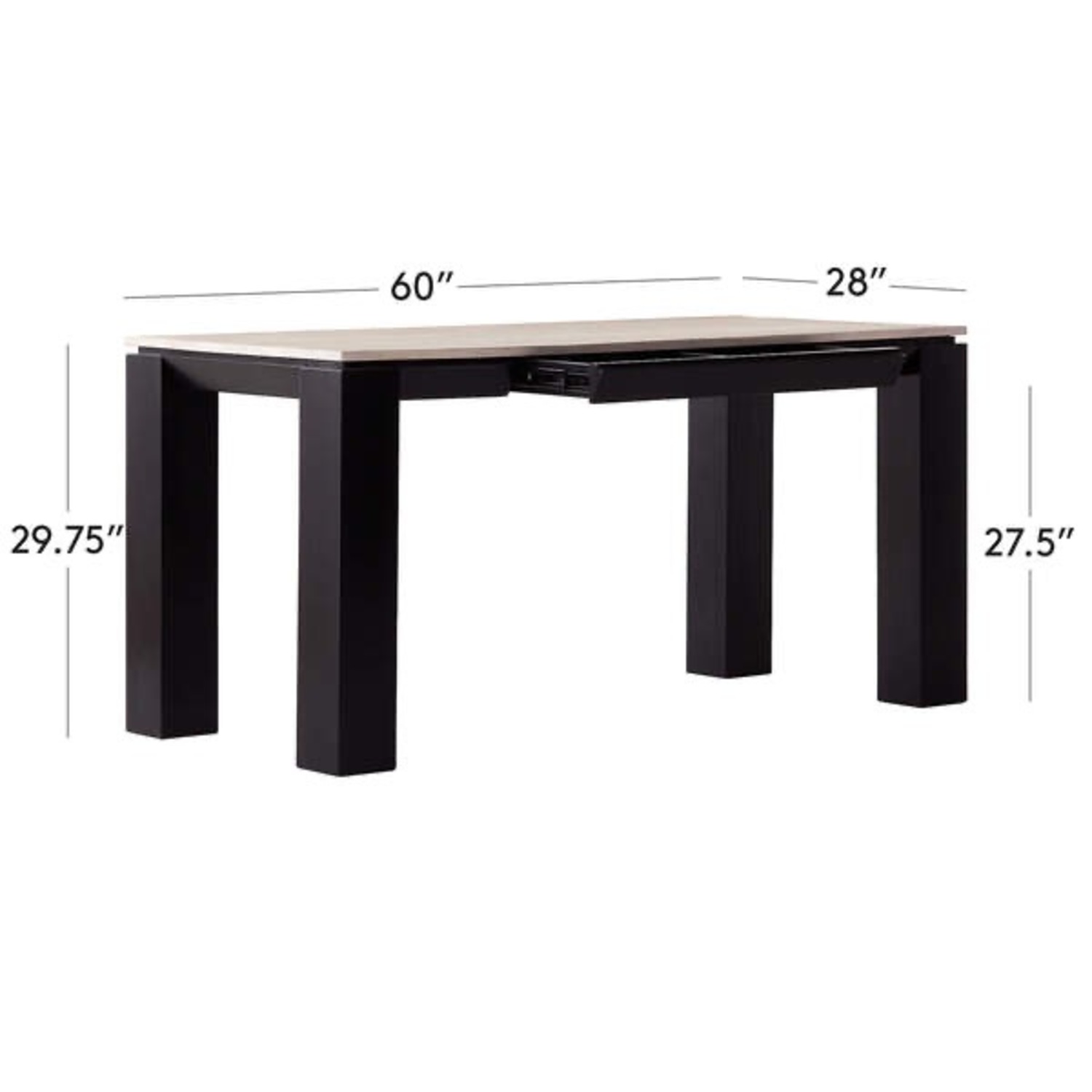 CB2 Stark Wooden Desk With Shelf - image-2