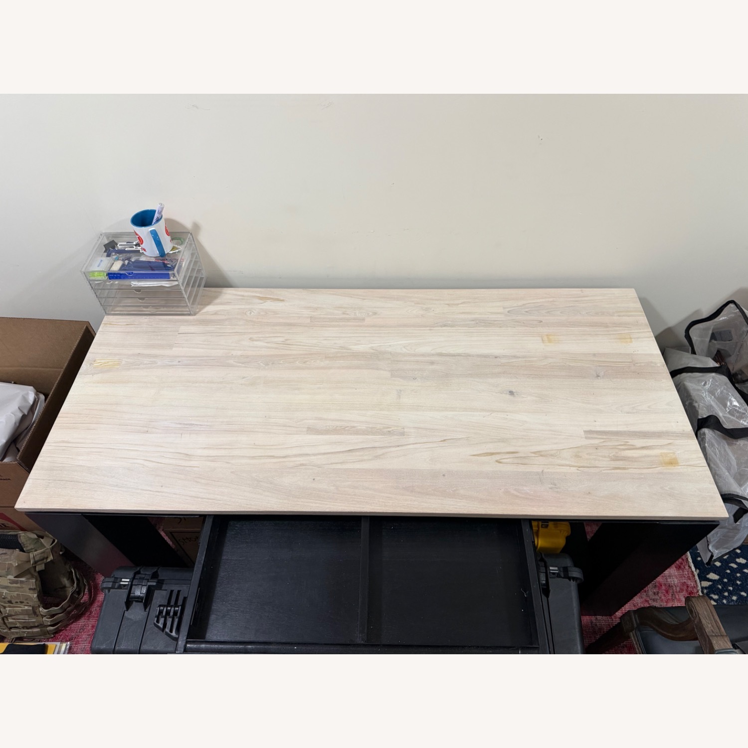 CB2 Stark Wooden Desk With Shelf - image-7