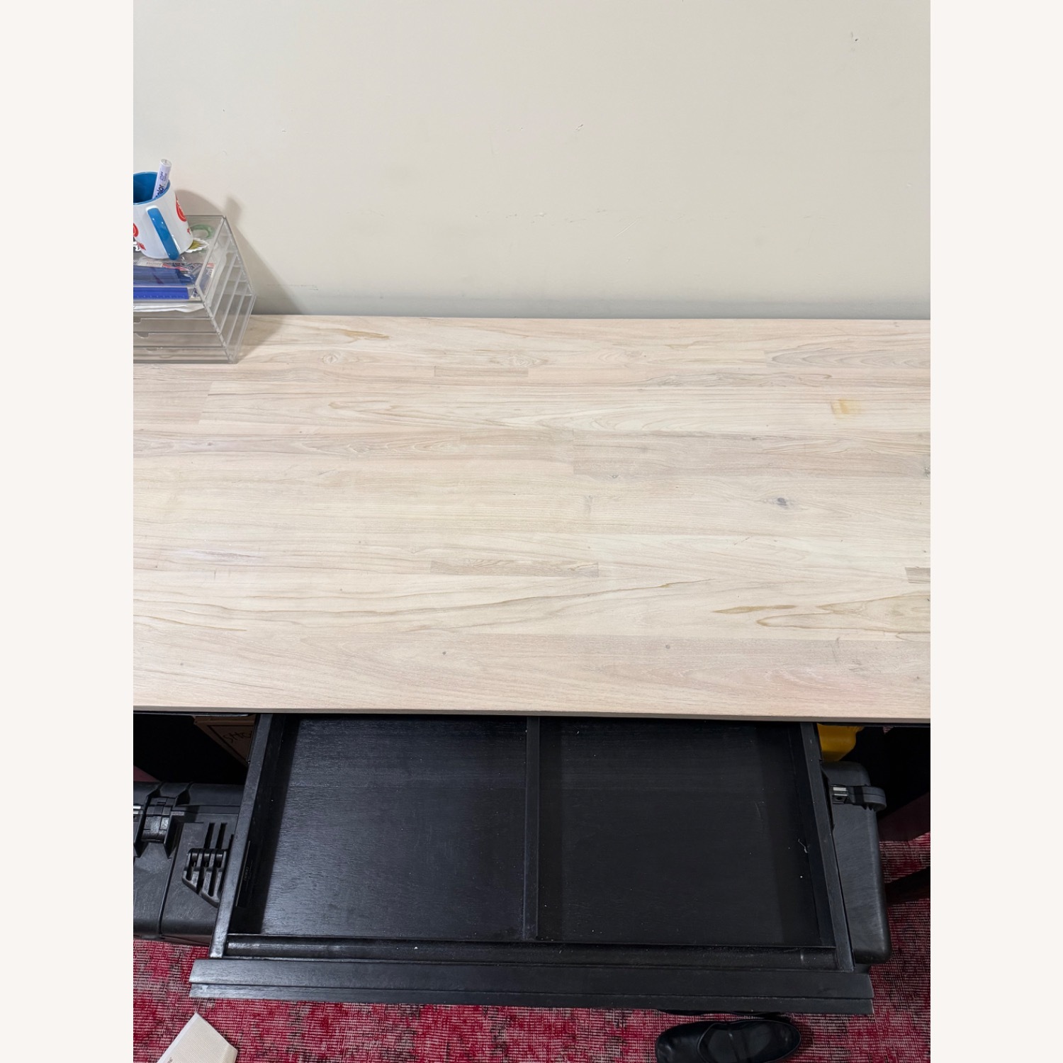 CB2 Stark Wooden Desk With Shelf - image-5