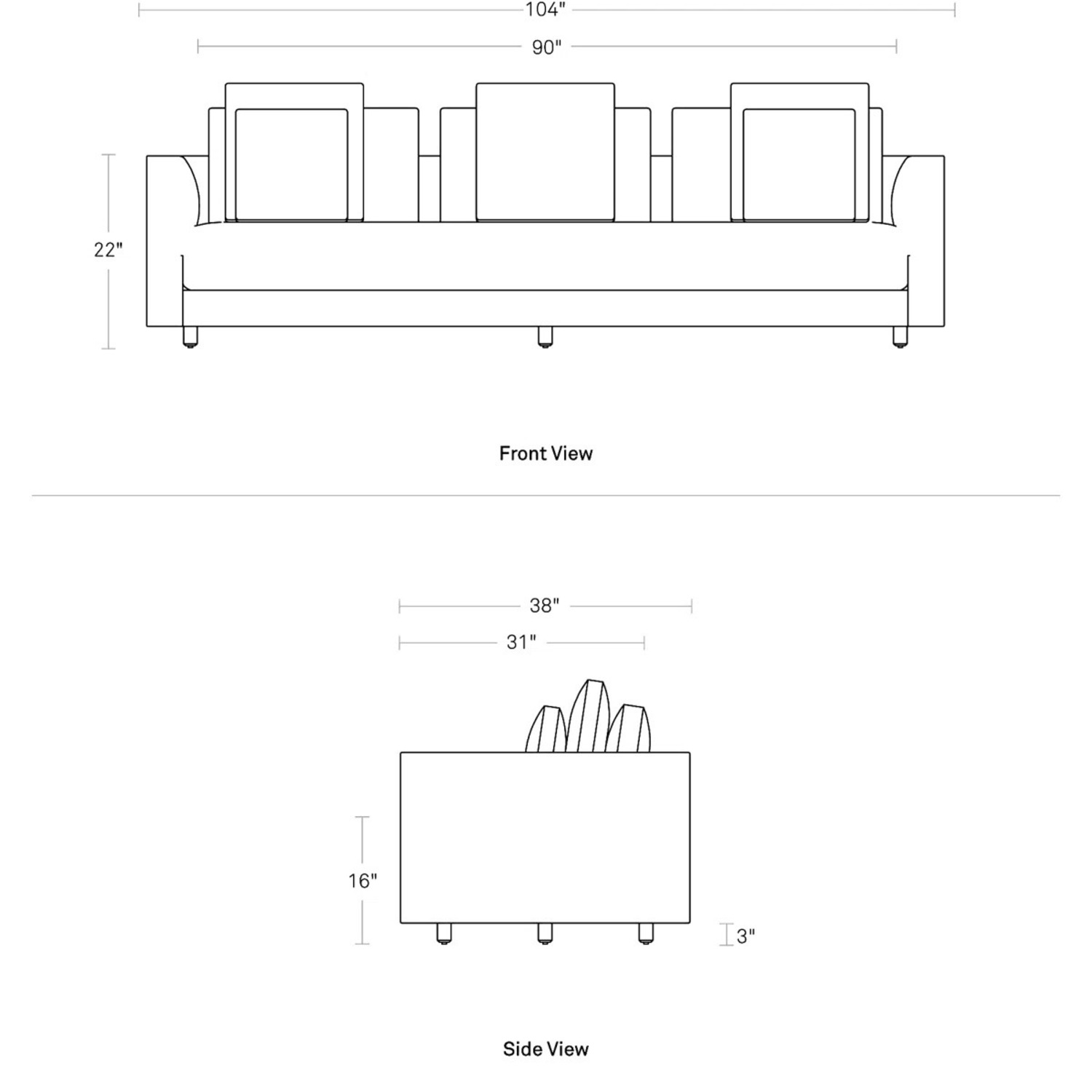 Blu Dot Modern Hands 3+ Seater Sofa - image-9