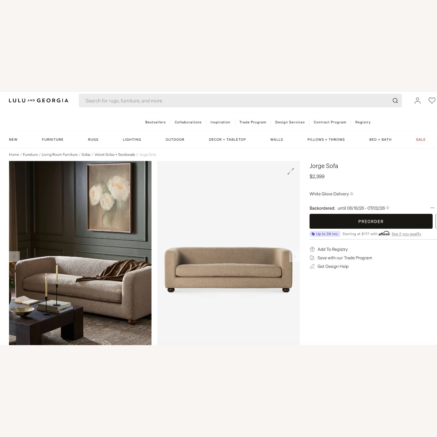 Lulu & Georgia Natural 3+ Seater Sofa - image-5