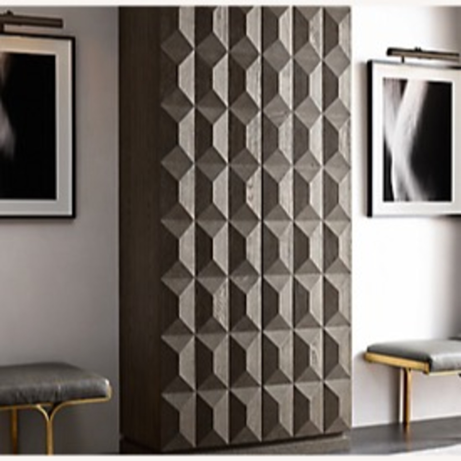 Restoration Hardware Geometric Cabinet - image-3