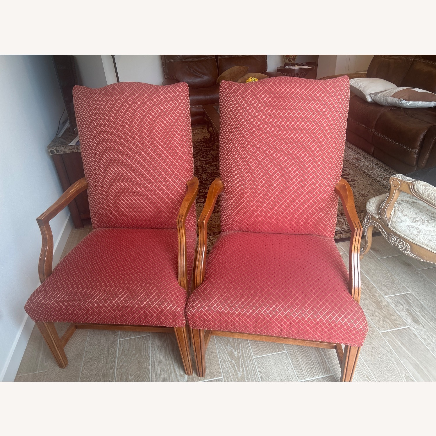 Ethan Allen Red Accent Chairs - image-4