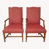 Ethan Allen Red Accent Chairs