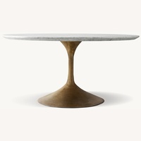 Restoration Hardware Aero Stone Round Dining Table