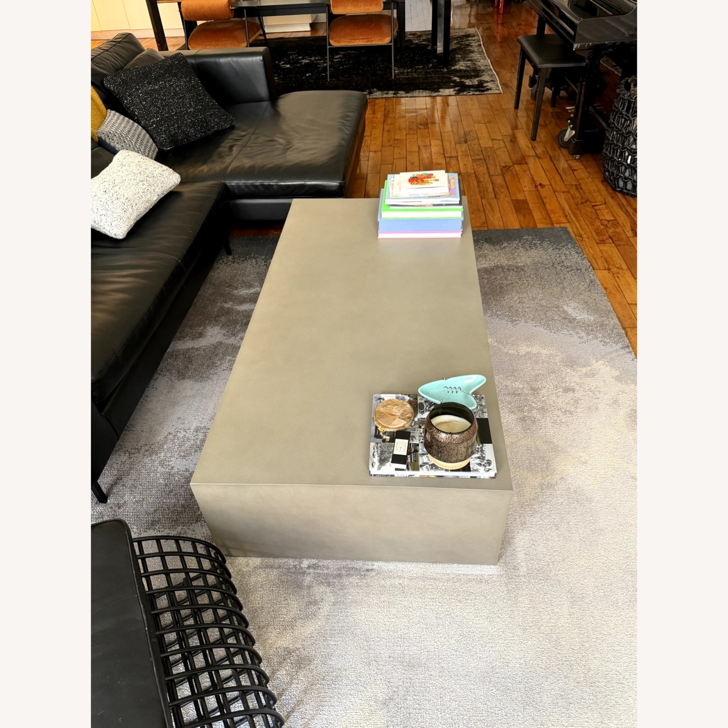 West Elm Concrete Waterfall Coffee Table  - image-4