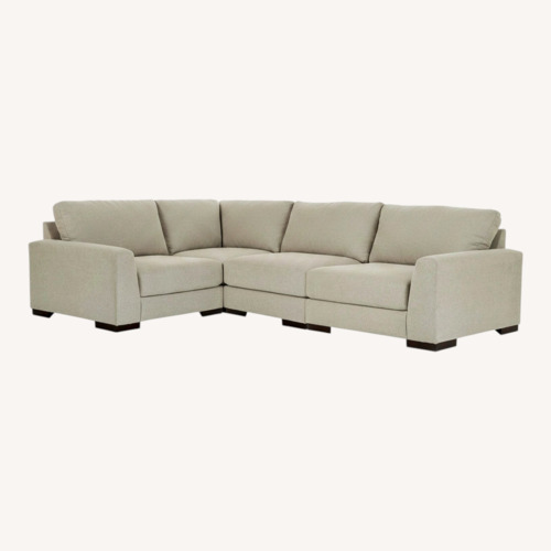Used Ashley Furniture Lyndeboro Light Gray 4 Piece Sectional for sale on AptDeco