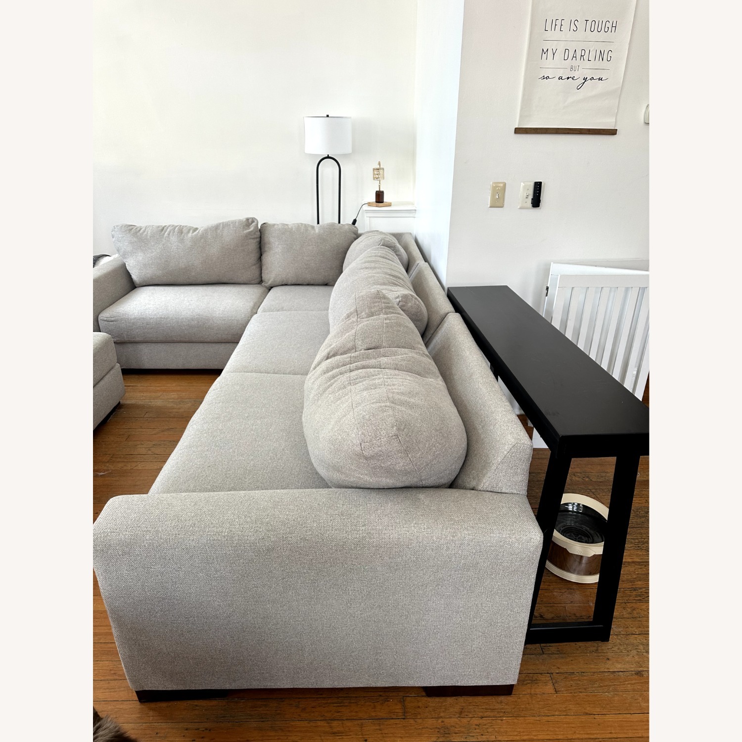 Ashley Furniture Lyndeboro Light Gray 4 Piece Sectional - image-5