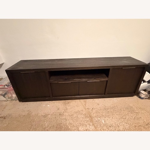 Used Madden Dark Tone 84" Tv Stand for sale on AptDeco