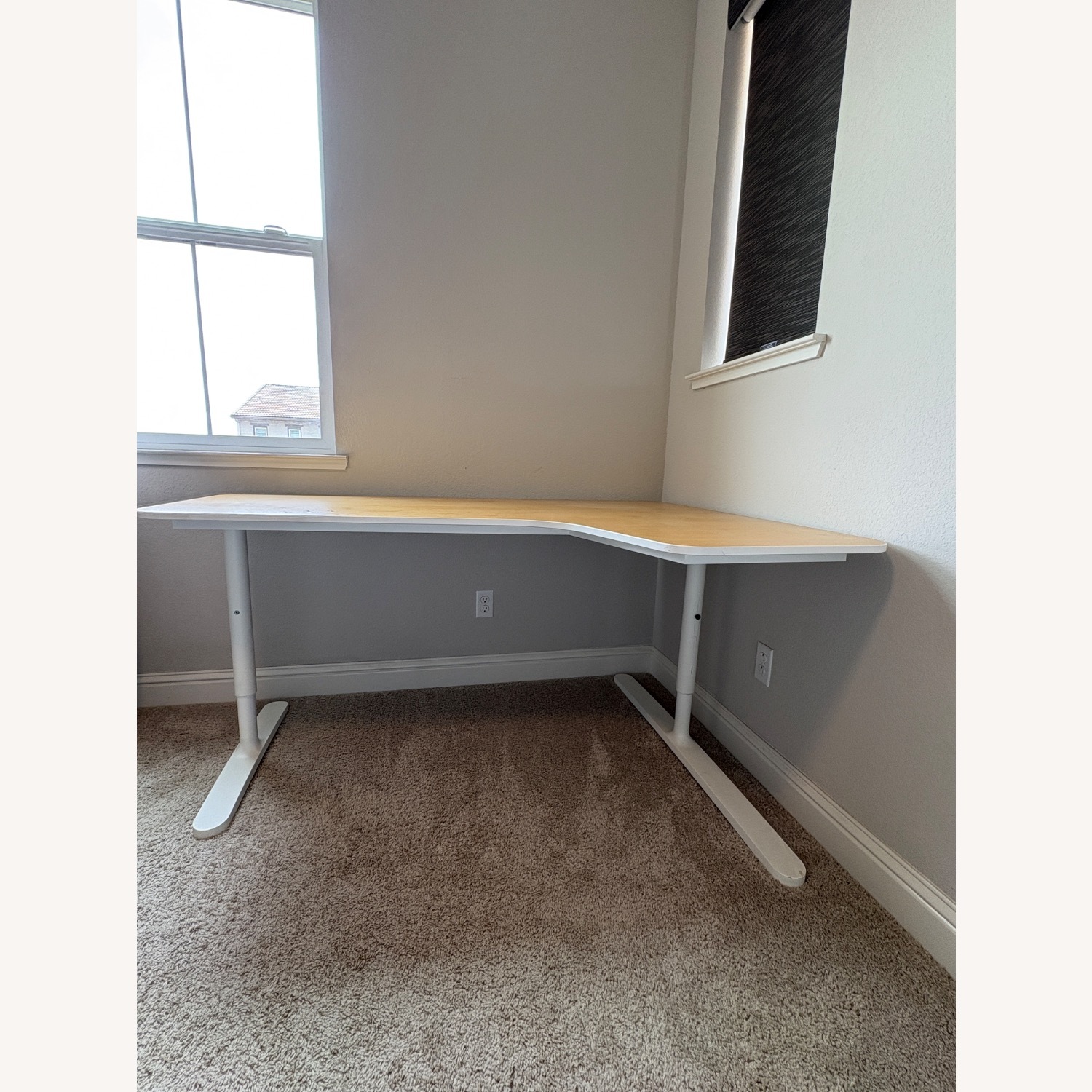 IKEA Bekant Light Brown Wood Desk - image-2