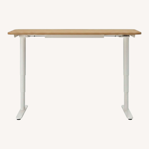Used IKEA Bekant Light Brown Wood Desk for sale on AptDeco