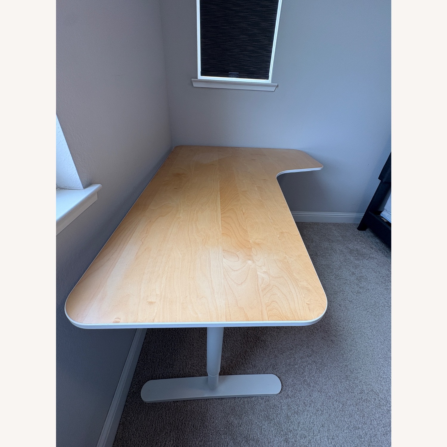 IKEA Bekant Light Brown Wood Desk - image-3