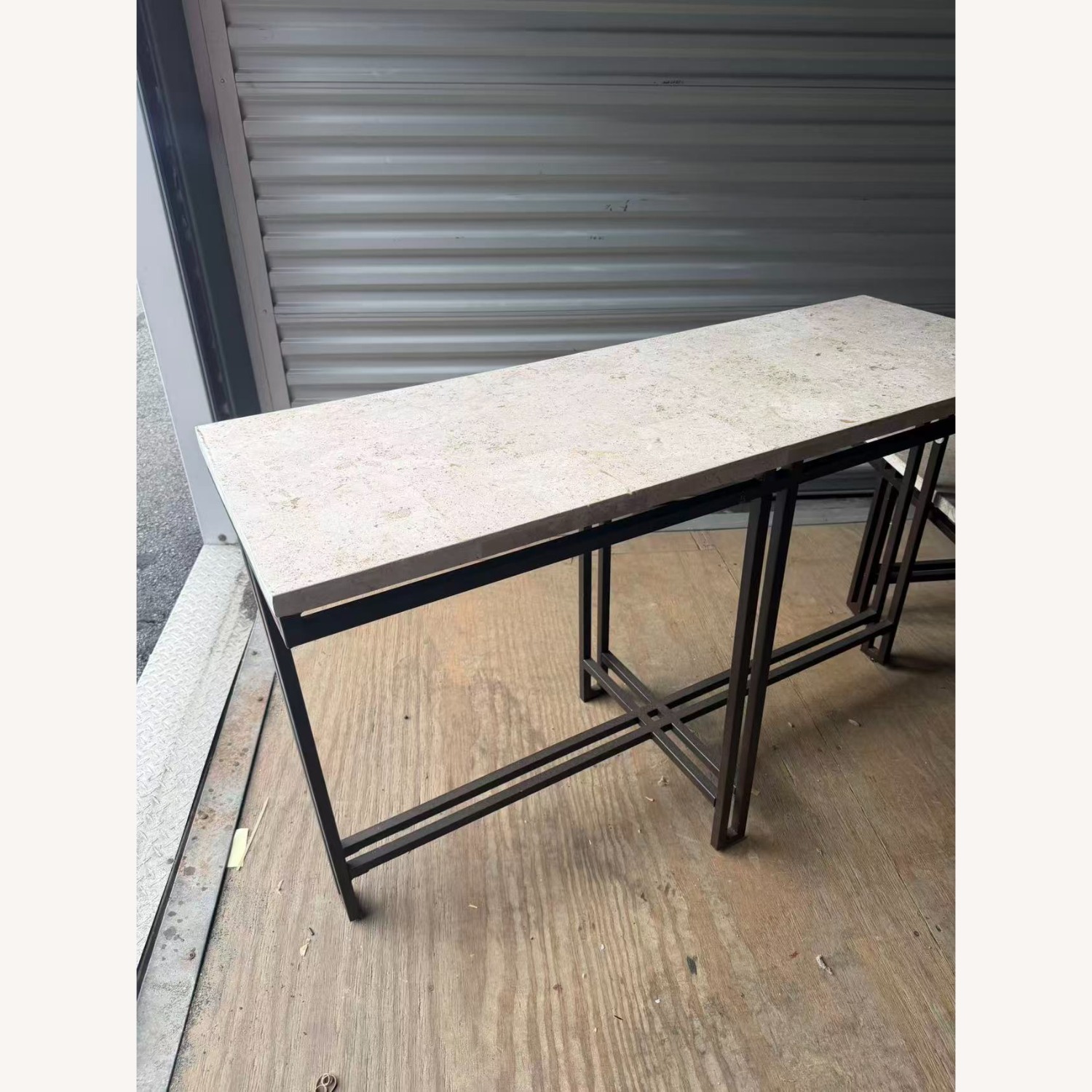 Limestone-Top Tables (Set of 3) - image-3