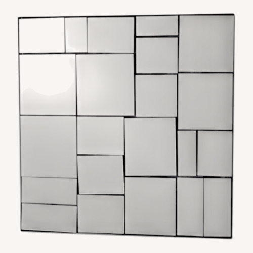Used CB2 Perspective Black Mirrored Glass Wall Mirror for sale on AptDeco