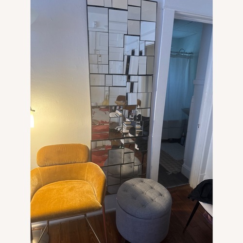 Used CB2 Perspective Black Mirrored Glass Wall Mirror for sale on AptDeco