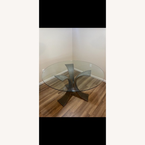 Used Lotus Glass Table for sale on AptDeco