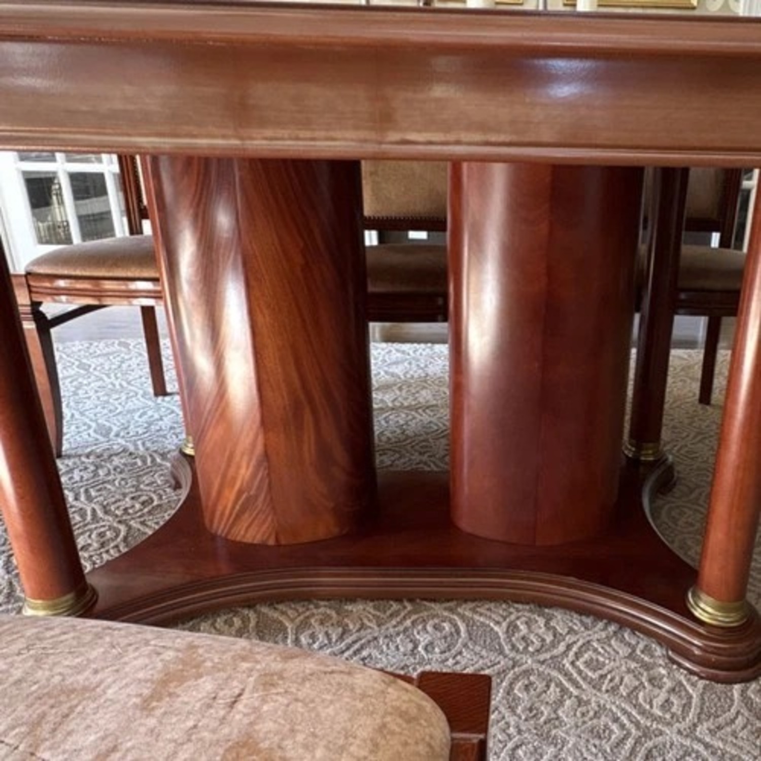 Italian Made Wood Dining Set for 8 - image-5